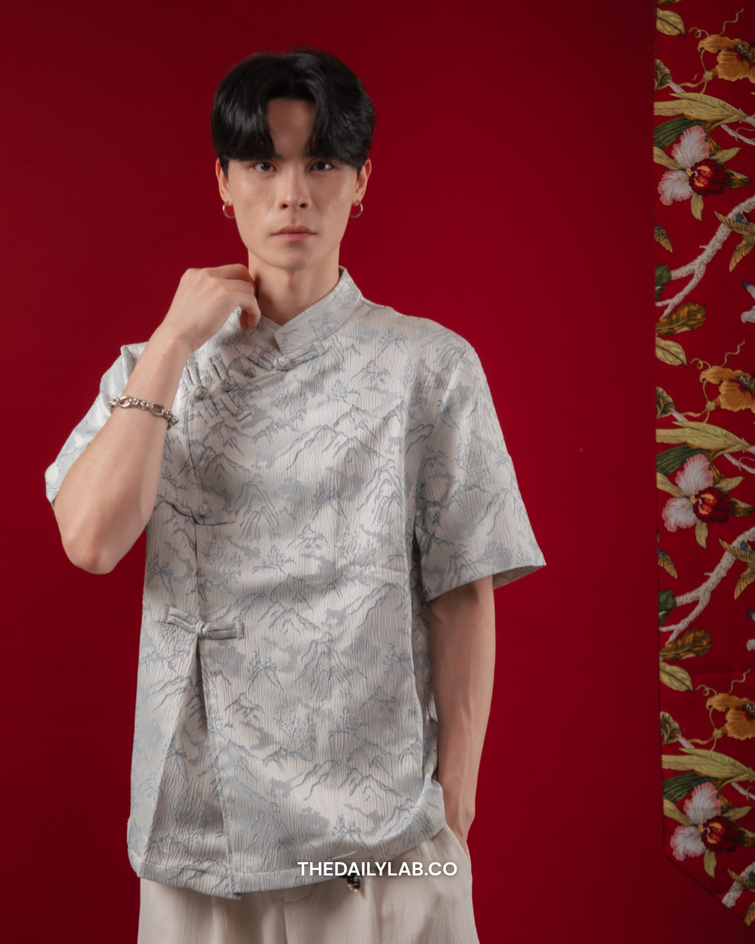 Mountain Mist Tang Shirt in Ice Blue