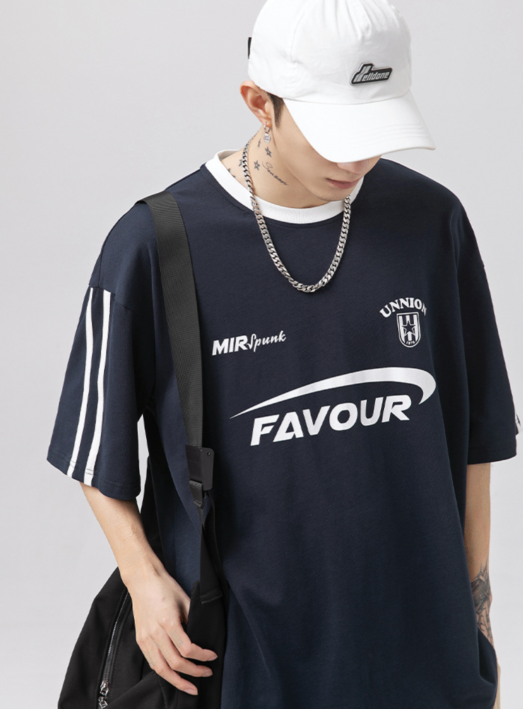 Favour striped Oversized Tee