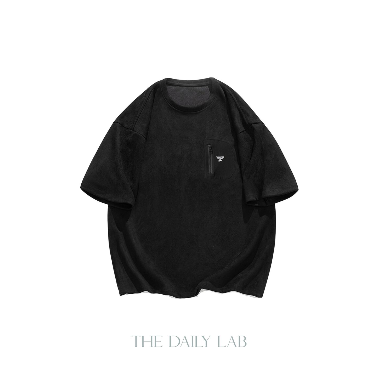 280G MaxPatch Oversized Tee in Black