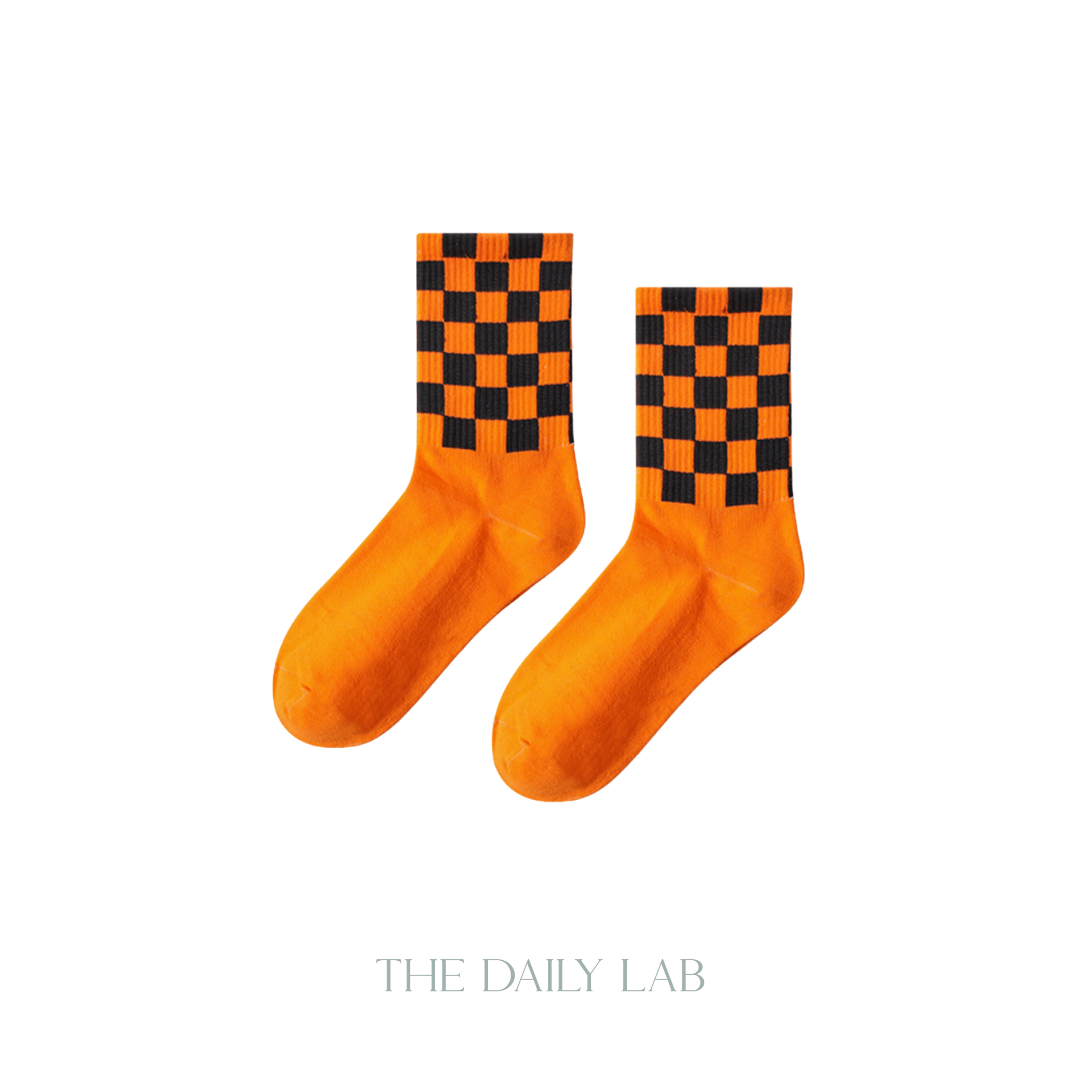 Checkerboard Quarter Socks (Pre-Order)