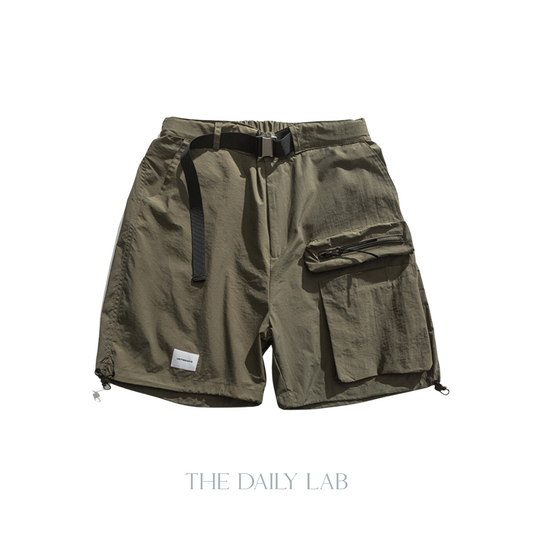 Pocketed Cargo Shorts in Green