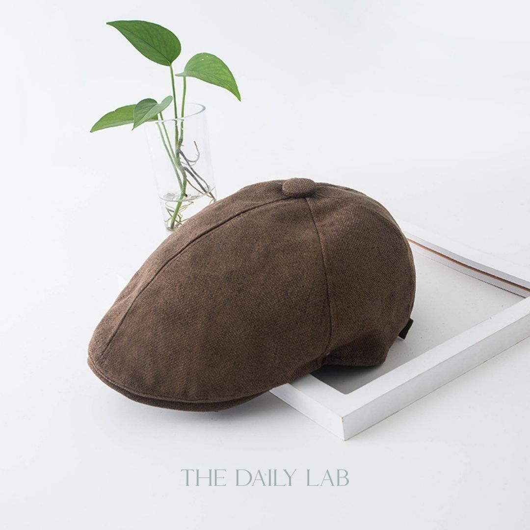 Casual Beret Hats in Brown (Pre-Order)