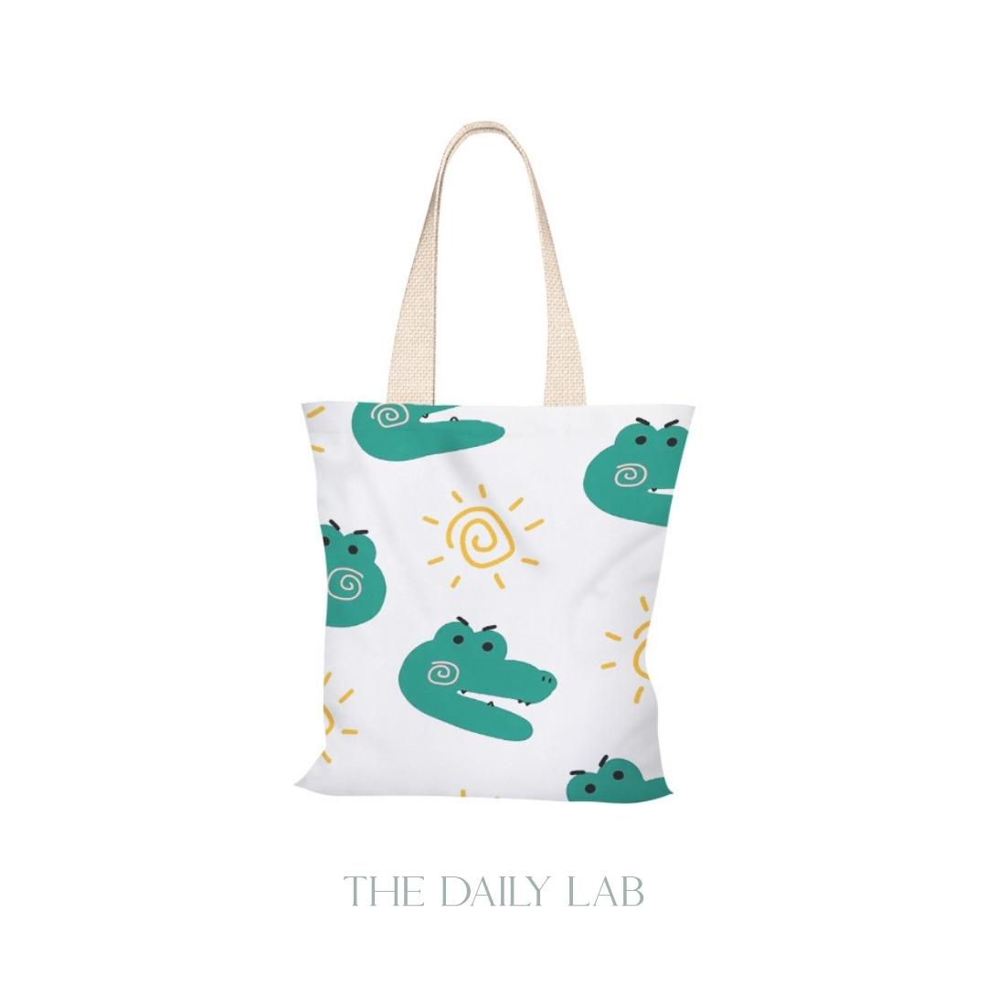Sunny Crocodile Canvas Bag (Pre-Order)