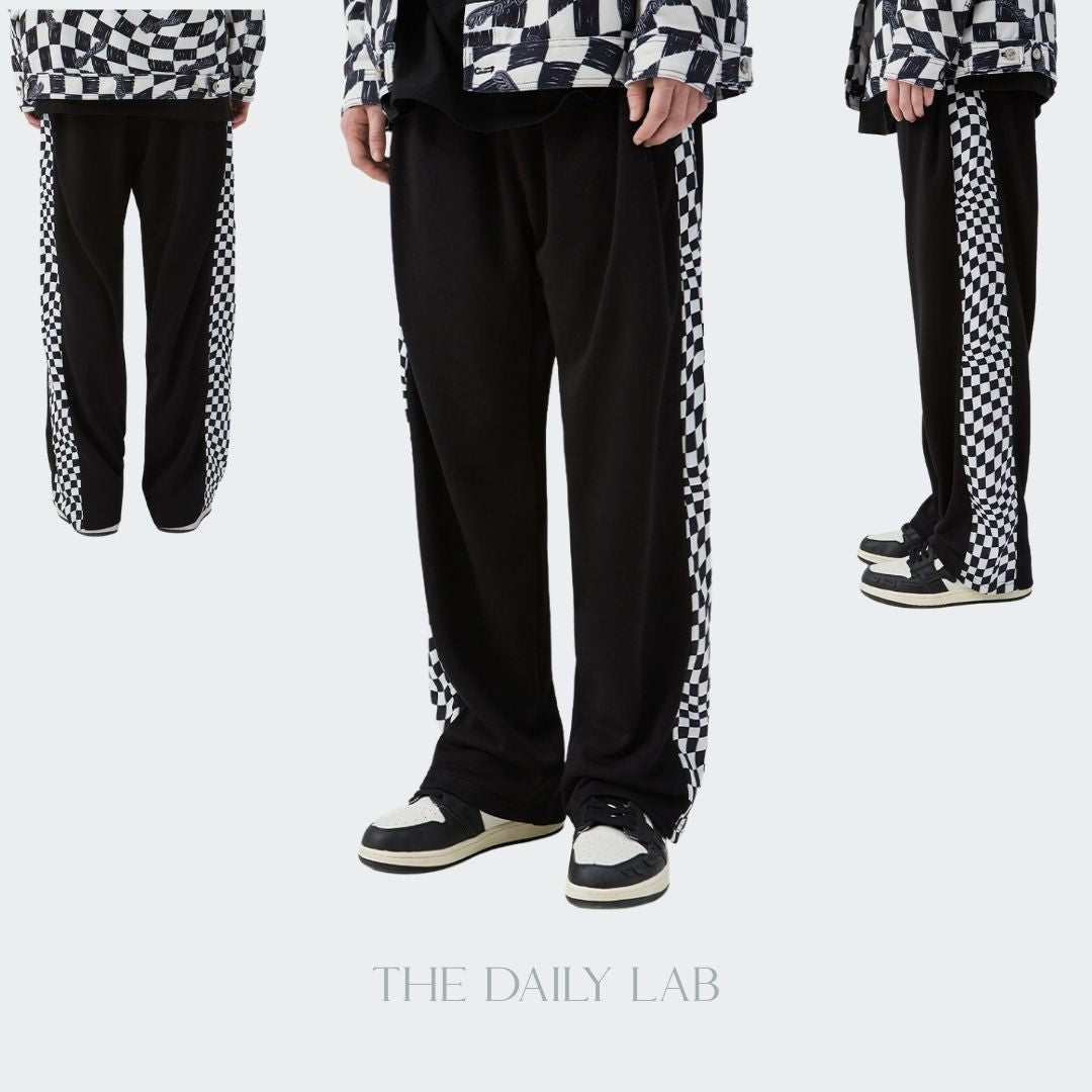 Checkered Relaxed Pants