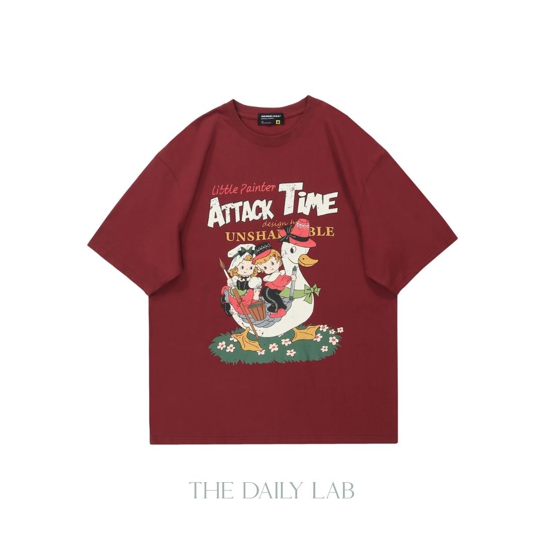 Attack Time Oversized Tee