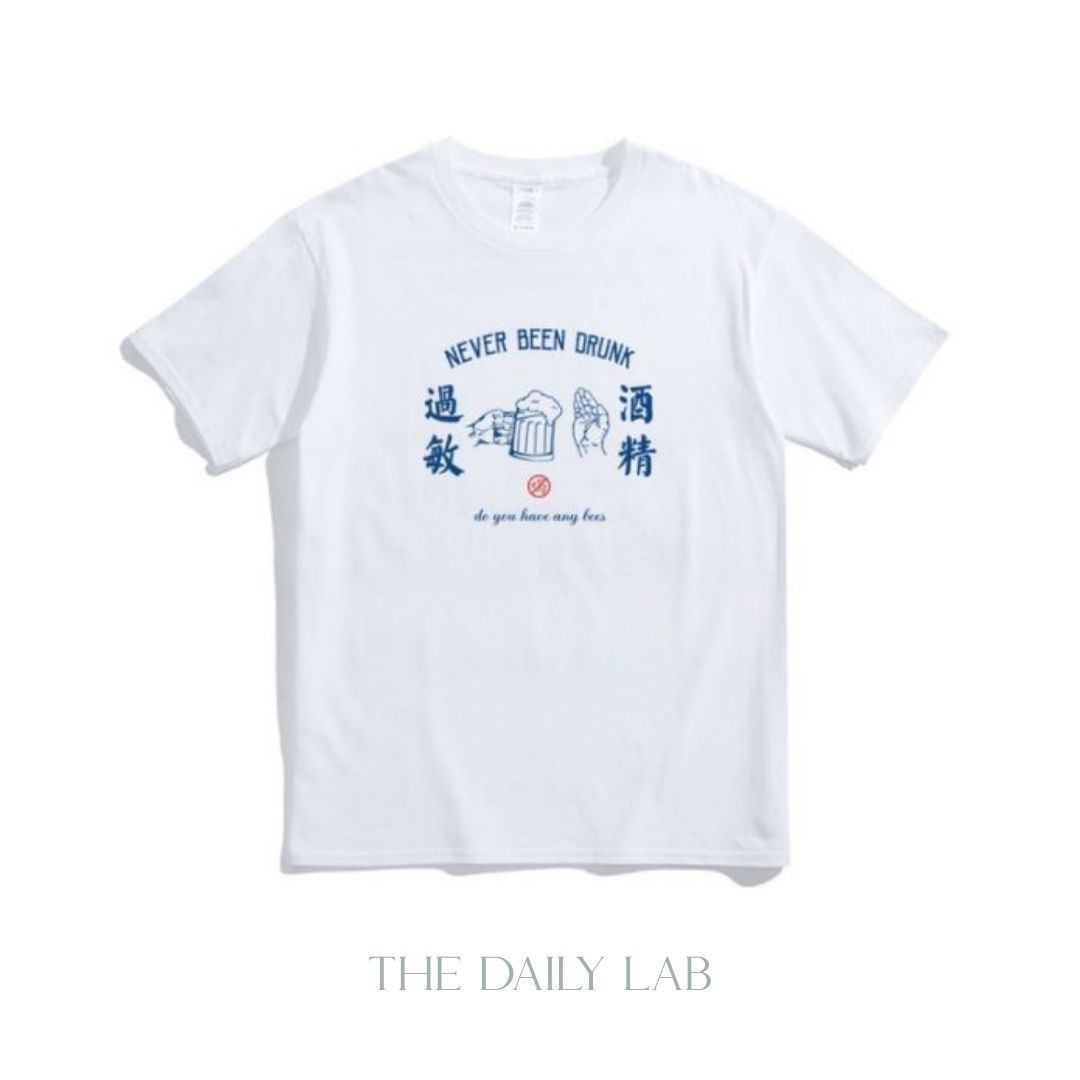 Never Been Drunk Tee in White (In-Stock)