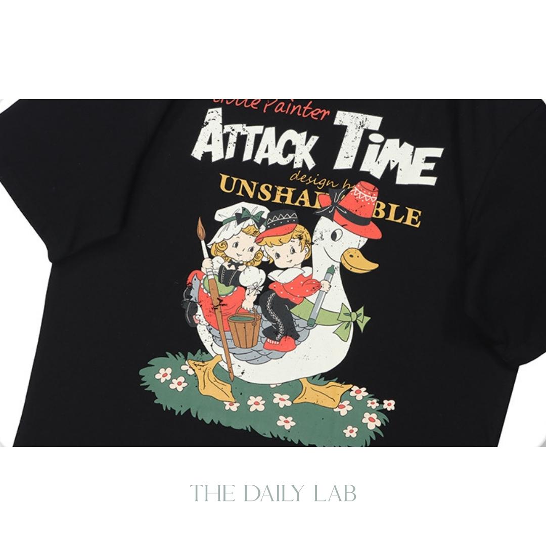 Attack Time Oversized Tee
