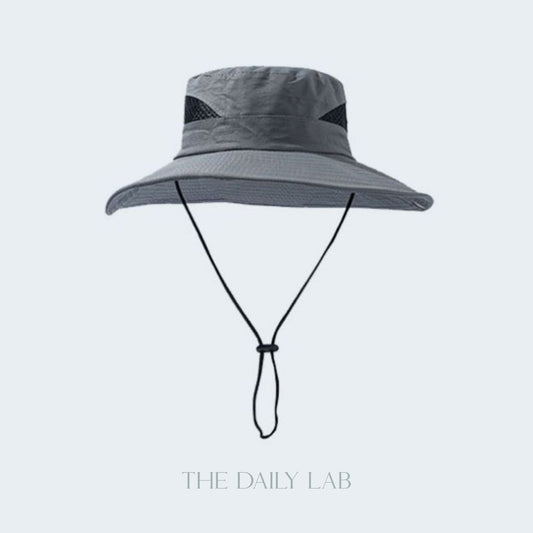 Mesh Bucket Hat in Light Grey (In-Stock)