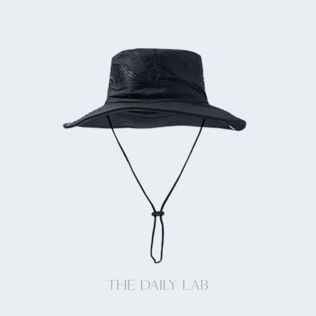 Mesh Bucket Hat in Black (In-Stock)