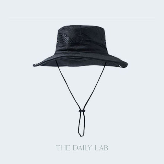 Mesh Bucket Hat in Black (In-Stock)