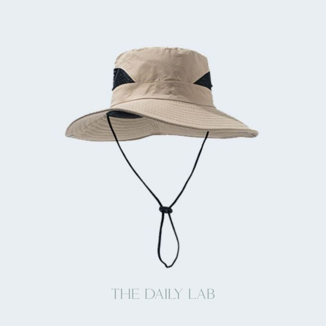Mesh Bucket Hat in Beige (In-Stock)