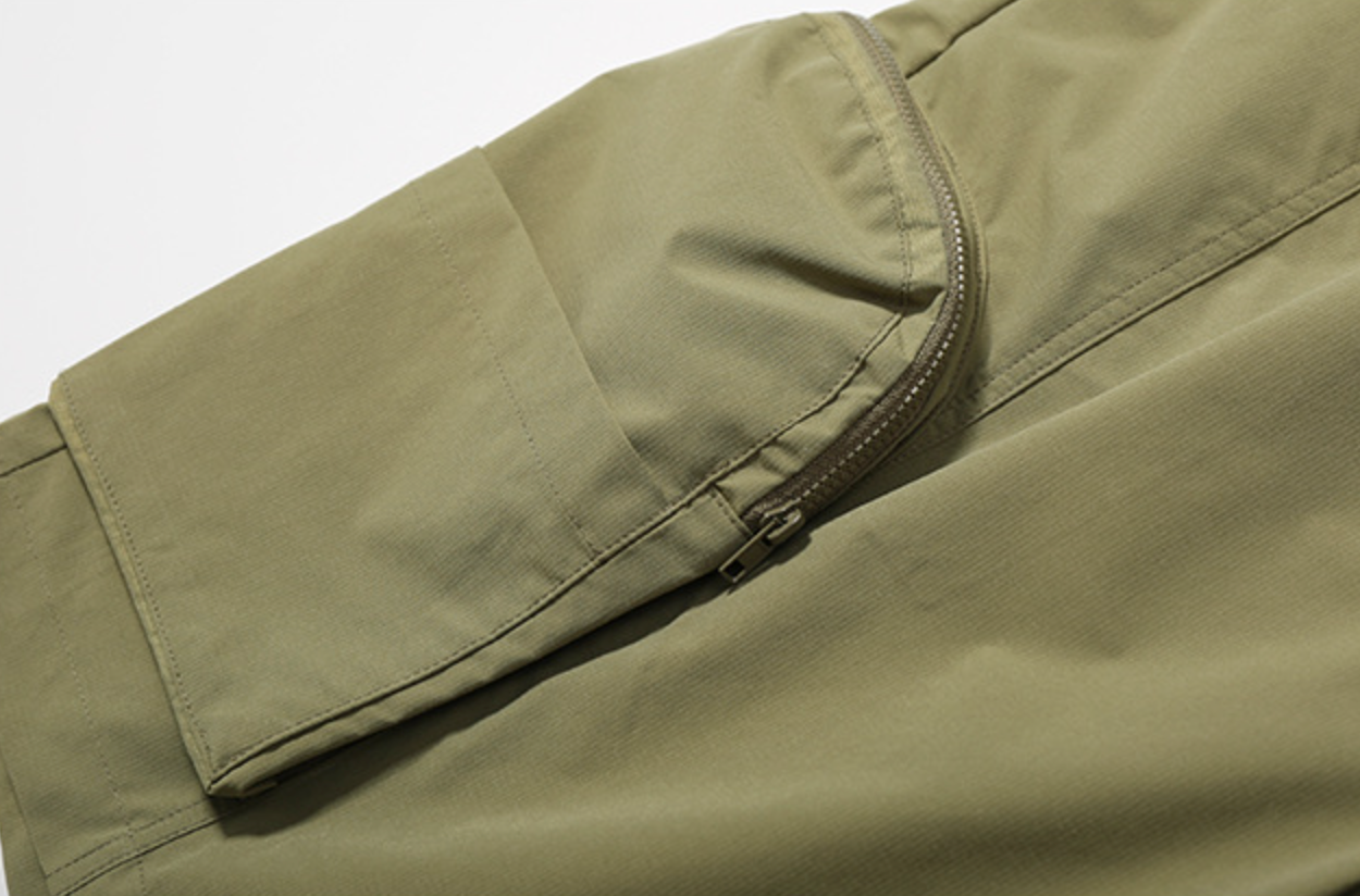 Zipper Cargo Shorts (In-Stock)