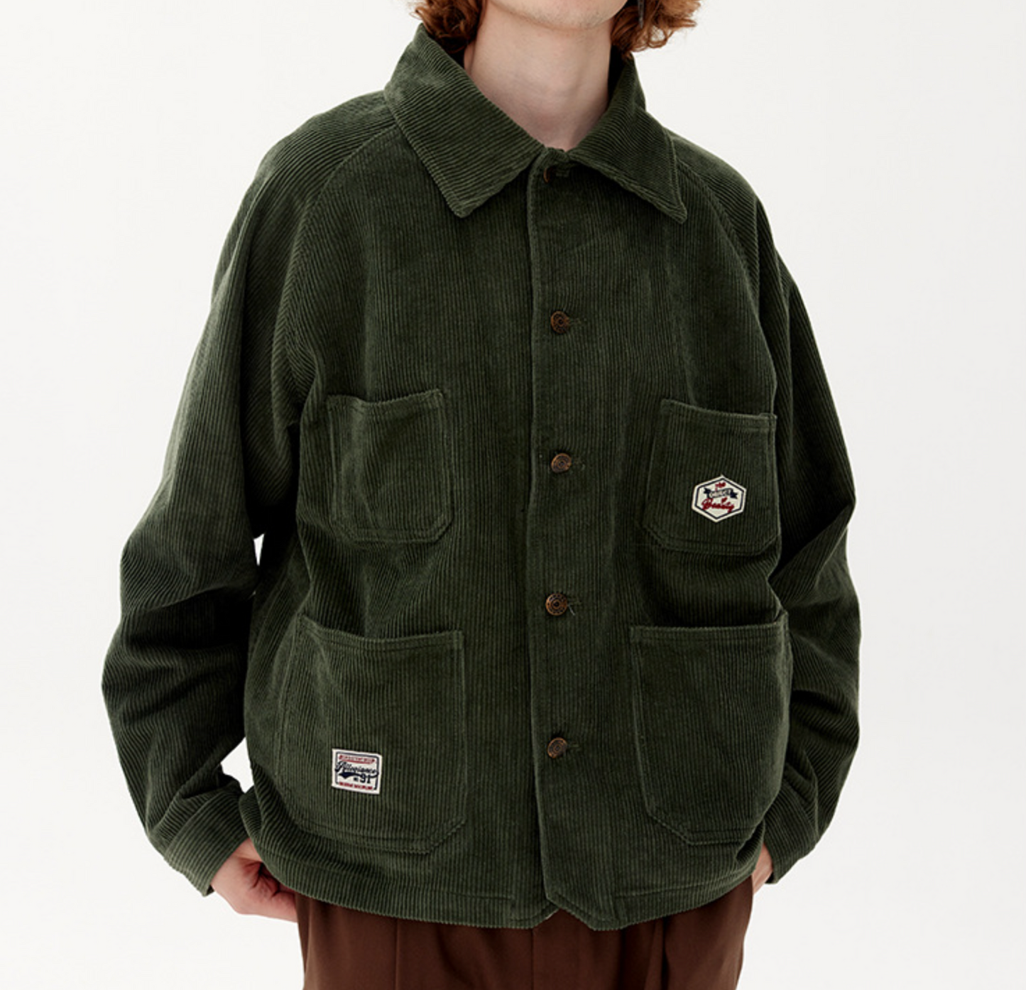 Buttoned Corduroy Jacket