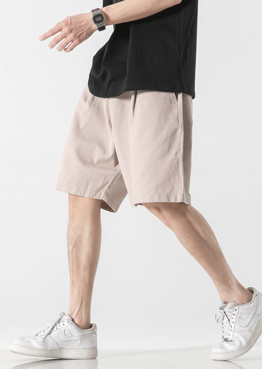 Casual Cotton Pants in Beige