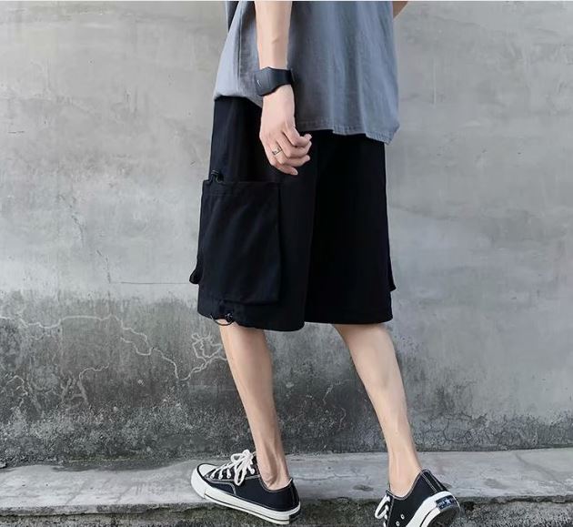 Pocketed Shorts in Black