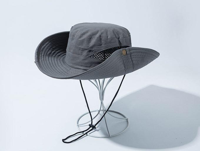Mesh Bucket Hat in Beige (In-Stock)