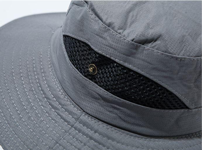 Mesh Bucket Hat in Light Grey (In-Stock)