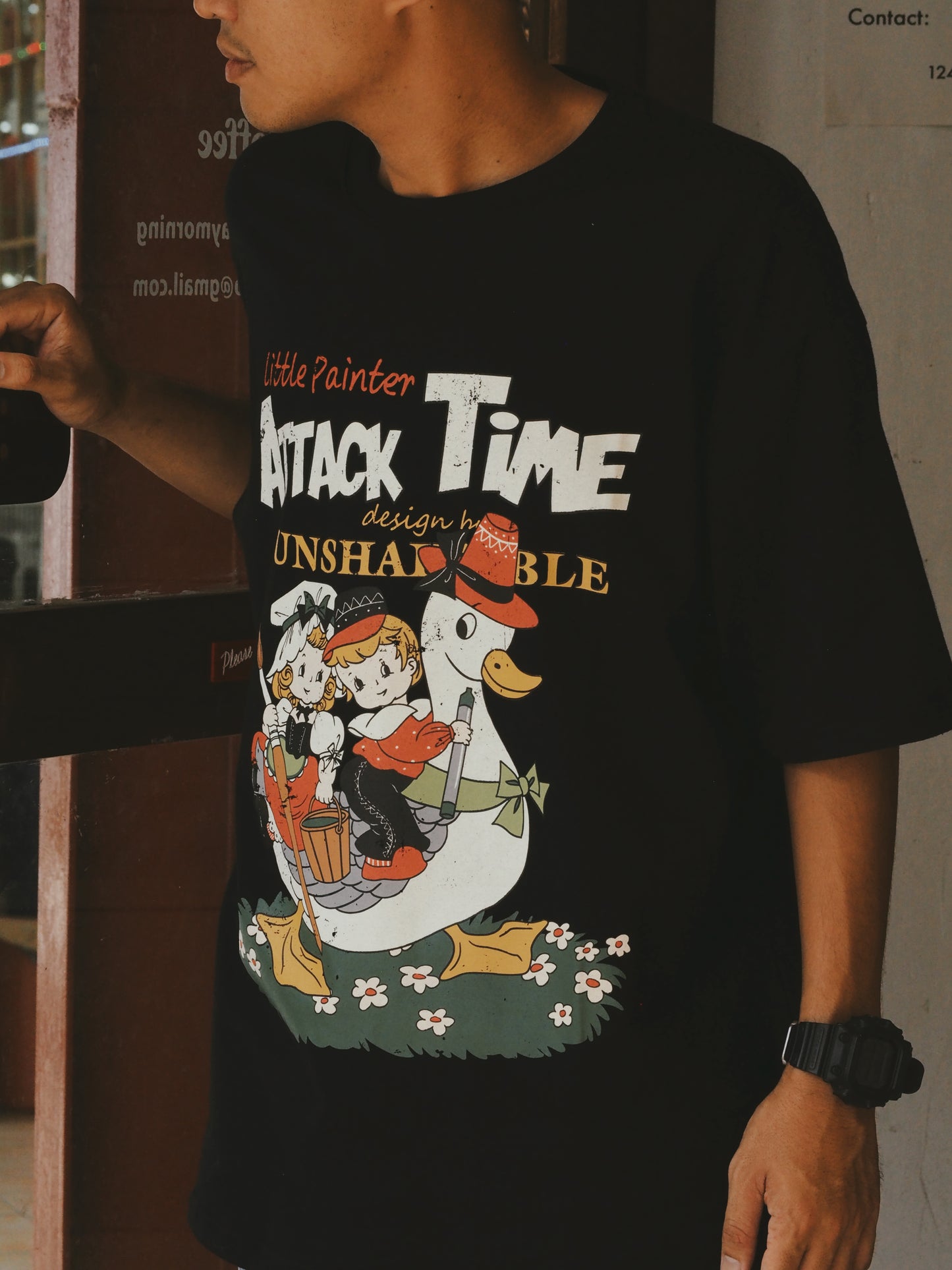 Attack Time Oversized Tee