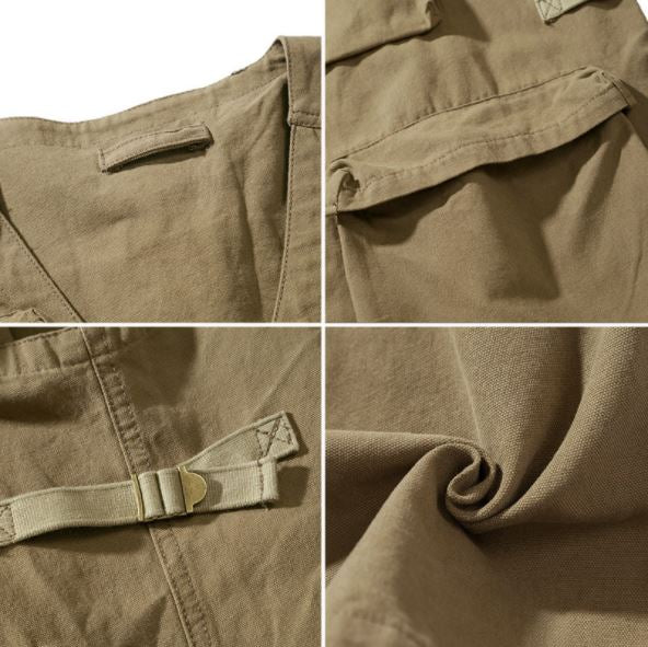 Vintage Cargo Vest in Grey (In-Stock)
