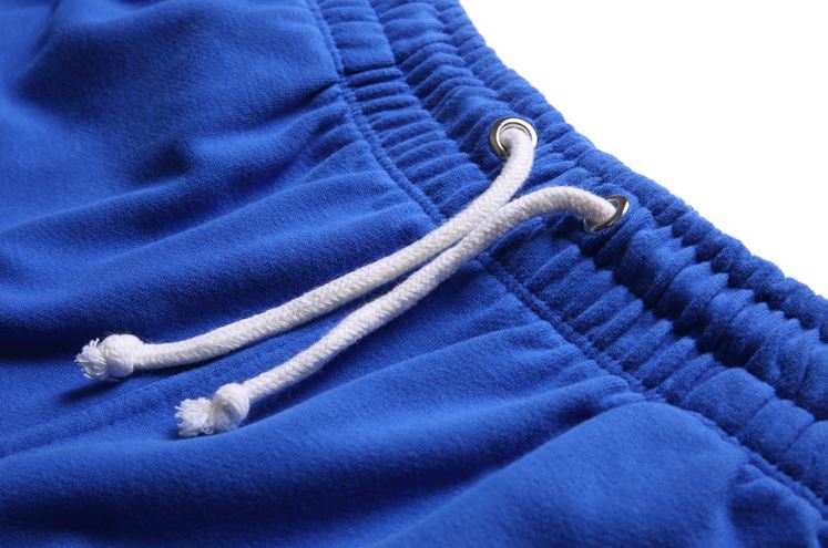 Cotton Drawstring Shorts in Blue