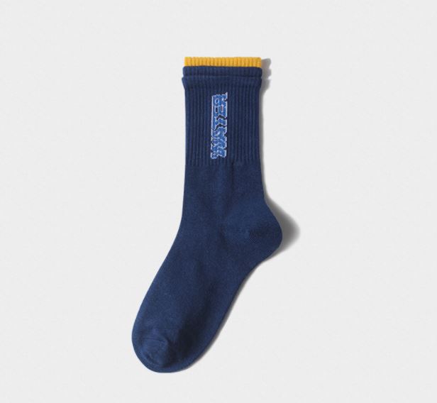 Blue Letter Quarter Socks (Pre-Order)